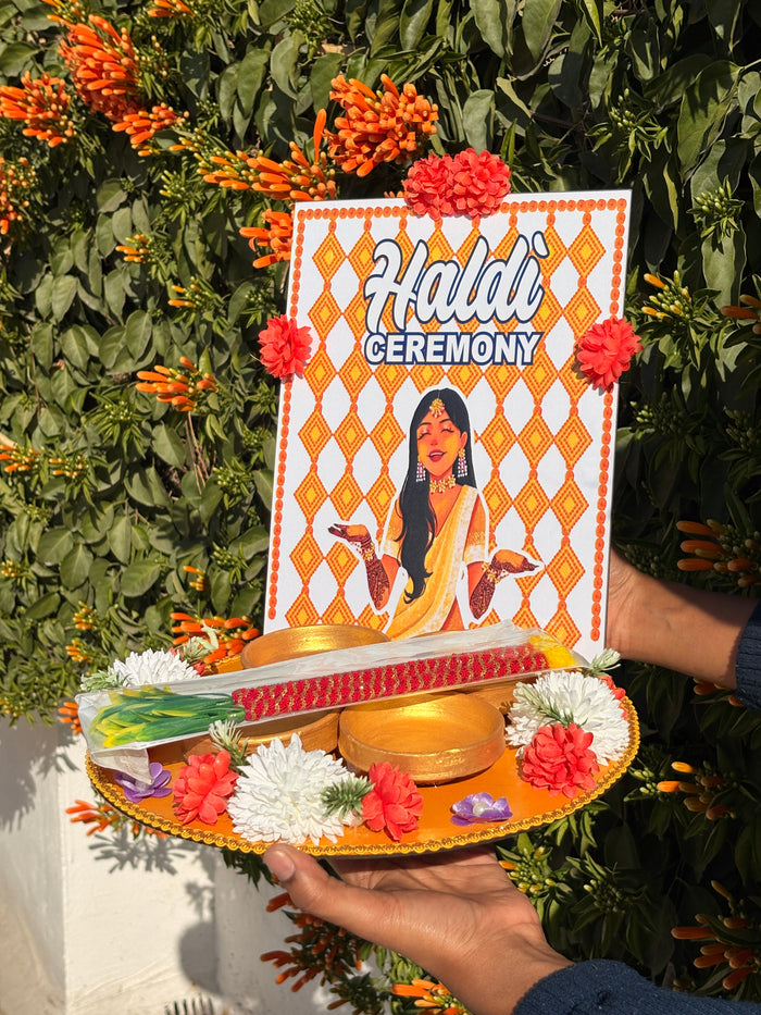 Haldi Decorative Platter